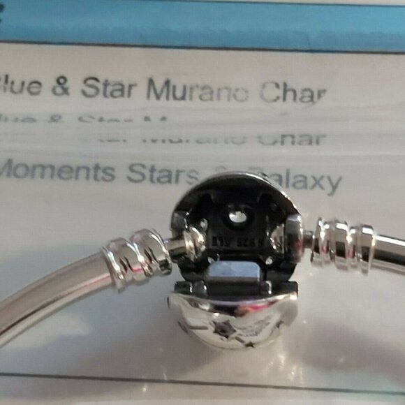 Authentic Pandora Moments Limited Edition Stars & Galaxy Bangle 590009C01-19 - Picture 7 of 8